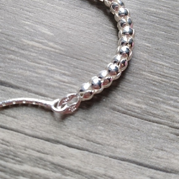 Italian Sterling Silver mermaid adjustable bracele - Picture 2 of 3